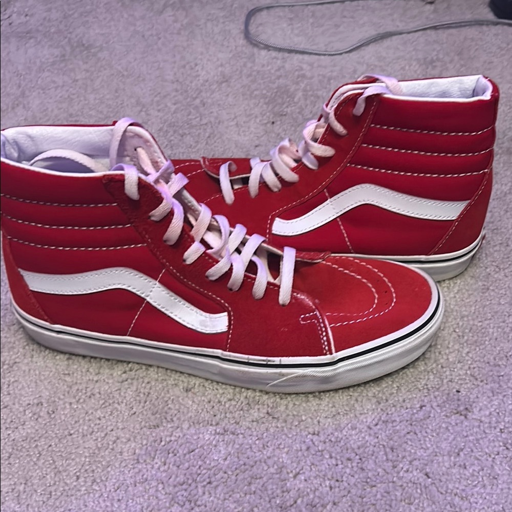 Vans Red High-Top Sneakers